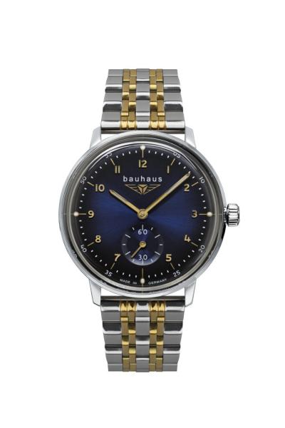 Bauhaus Damenuhr Quarz mit kleiner Sekunde mit Metallarmband